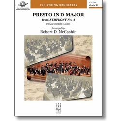 FJH Haydn F J            McCashin R  Presto in D Major (from Sym #4) - String Orchestra