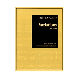 Merion Lazarof   Variations for Piano