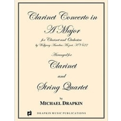 Presser Mozart               Drapkin M  Clarinet Concerto in A - Clarinet / Orchestra