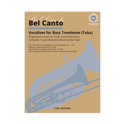 Carl Fischer Giuseppe Concone, Al Raph A  Bel Canto Vocalises for Bass Trombone or Tuba