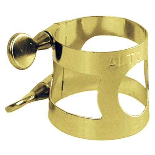 Amplate Alto Sax Ligature Gold Lacquer