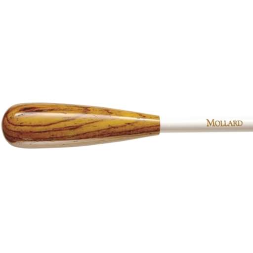 Mollard 12" Director Baton Cocobolo Wood Handle White Shaft