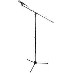 On Stage Microphone Stand Pack with Mic, Mic Clip and 13' Cable