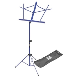 On Stage Dark Blue Two Section Wire Music Stand with Bag