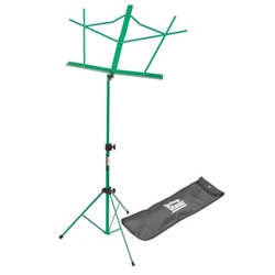 On Stage Green Two Section Wire Music Stand with Bag