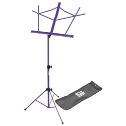 On Stage Purple Two Section Wire Music Stand with Bag