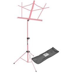 On Stage Pink Two Section Wire Music Stand with Bag