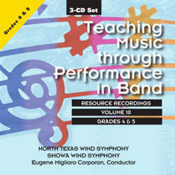 GIA Corporon E   Teaching Music through Performance in Band - Volume 10, Grades 4 & 5 - CD