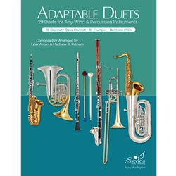 Excelcia Arcari / Putnam   Adaptable Duets for Bb Clarinet, Bass Clarinet, Bb Trumpet, and Baritone (T.C.)