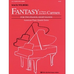 Kjos Bizet Wilberg, Mack  Fantasy On Themes From Bizet's Carmen for Two Pianos, Eight Hands