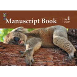 Koala Manuscript Book 1 - 24 pages - 6 staves