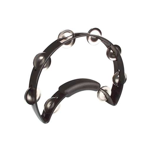 Rhythm Tech Black Single Row Tambourine