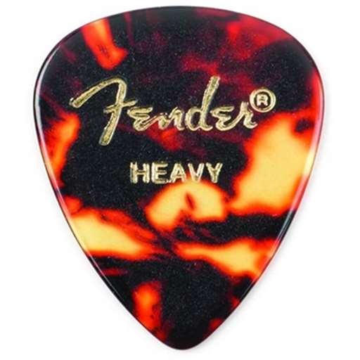 Fender 351 Shape Premium Celluloid Moto Picks Heavy Shell, 12 Pack