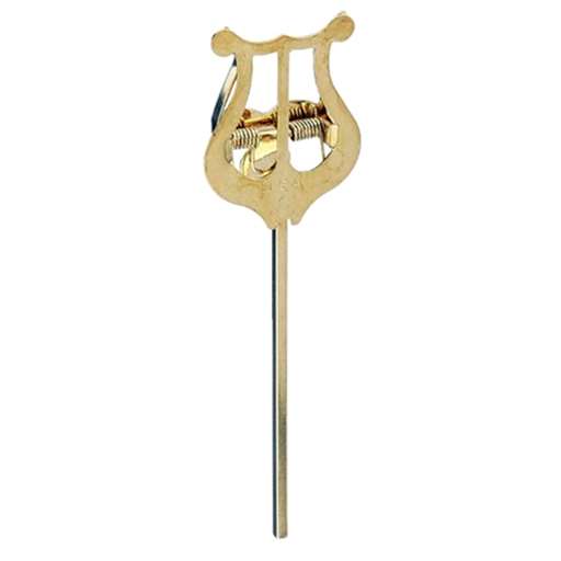 Amplate Thin Stem Straight Trumpet Lyre Gold Lacquer