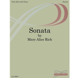 Tempo Press Mary Alice Rich   Sonata - Viola Solo with Piano