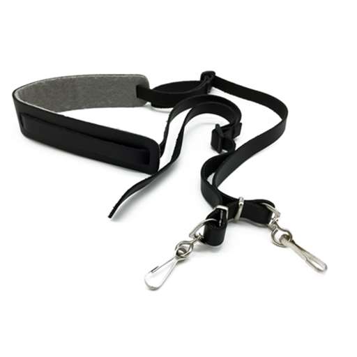 LM Technologies Bass Clarinet Leather Strap with Metal Hooks