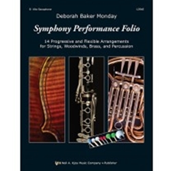 Kjos Symphony Performance Folio - Alto Saxophone Monday D