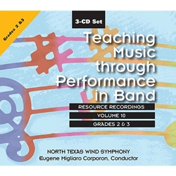 GIA Corporon E   Teaching Music through Performance in Band - Volume 10, Grades 2 & 3 - CD