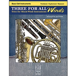 FJH Three for All Winds - Bass Clef Instruments Wilds J