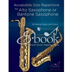 Excelcia Clark / Arcari   Accessible Solo Repertoire for Alto Saxophone or Baritone Saxophone – E-book