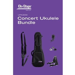 On Stage Concert Ukulele Accessory Bundle