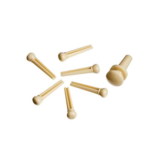 D'Addario PWPS11 Ivory Plastic Bridge Pins