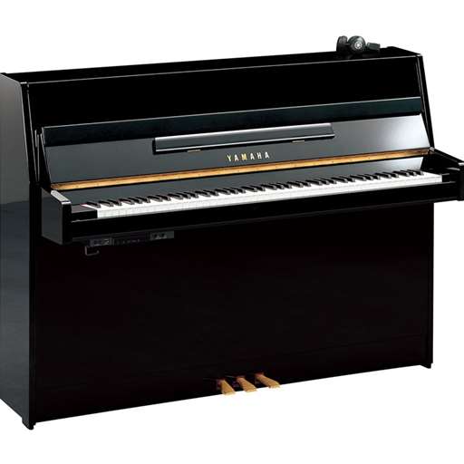 Yamaha B1SC2PE Silent b Series 43" Continental Style Acoustic Upright Piano with Bench, Polished Ebony