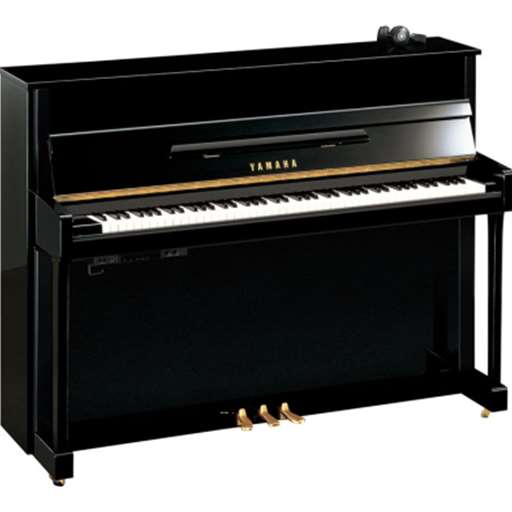 Yamaha B2SC2PE Silent b Series 45" Acoustic Upright Piano with Bench, Polished Ebony