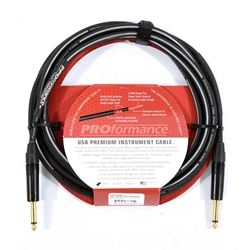 Rapco USAGTR 18' Black 18 Gauge Premium Instrument Cable