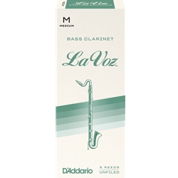 LaVoz 5LVBCM Medium Bass Clarinet Reeds Box 5