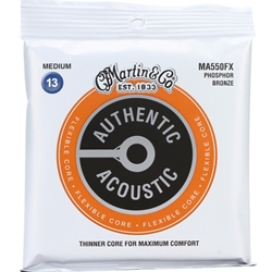 Martin MA550FX Acoustic Phosphor Bronze Flexible Core Guitar Strings