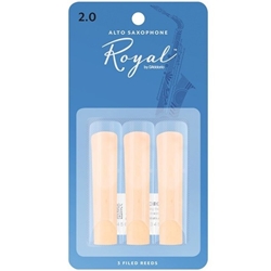 Rico 3RRAS2 Rico Royal #2 Alto Sax Reeds 3 Pack