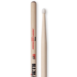 Vic Firth American Classic Hickory 7A Drumsticks, Nylon Tip