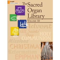 Sacred Organ Library Volume 10 - Organ 3 staff