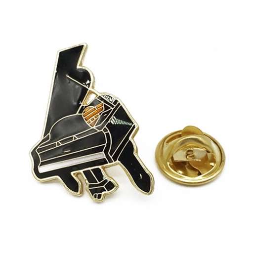 Aim Black & Gold Grand Piano Pin
