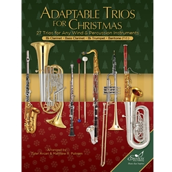 Adaptable Trios for Christmas for Bb Clarinet, Bass Clarinet, Bb Trumpet, and Baritone (T.C.)