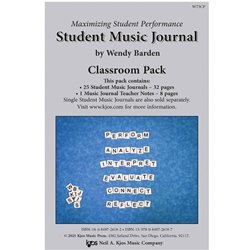 Maximizing Student Performance: Student Music Journal - Classroom Pack