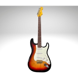 Morales Custom Guitar EMW22 Electric Guitar with Case Sunburst with Rosewood Fretboard