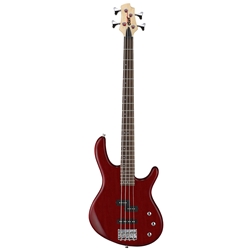 Cort Action PJ Electric Bass Guitar Open Pore Black Cherry