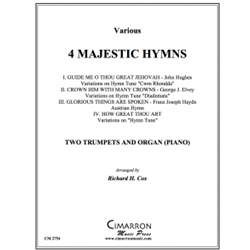 4 Majestic Hymns for Two Trumpets and Organ (Piano)