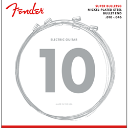 Fender 3250R Super Bullet Nickel Plated Steel Bullet End Electric Guitar Strings Gauges .010-.046