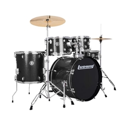 Ludwig Accent Drive 5 Piece Drum Set - Black Sparkle