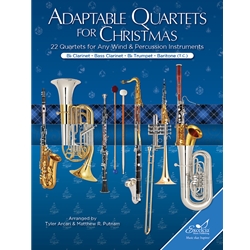 Adaptable Quartets for Christmas – Bb Clarinet, Bb Trumpet, Baritone T.C., Bass Clarinet