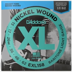 D'Addario EXL157 Medium Baritone Electirc Guitar Strings