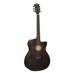 Cort Core Series Spruce Acoustic Electric Guitar - Open Pore Trans Black