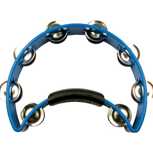 Rhythm Tech Blue Double Row Tambourine