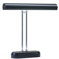 House of Troy Digital Piano Lamp 16" - Black with Chrome Accents
