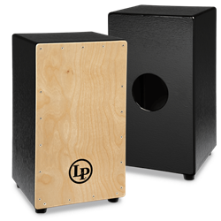 Latin Percussion Black Box Wire Cajon with Natural Faceplate