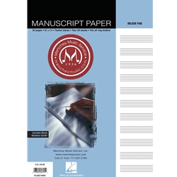 Manuscript Paper - 12-stave - Imprinted