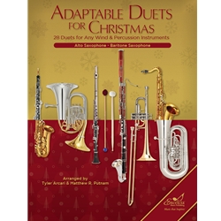 Adaptable Duets for Christmas for Alto Saxophone and Baritone Saxophone